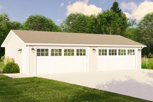 Country Exterior - Front Elevation Plan #1064-81
