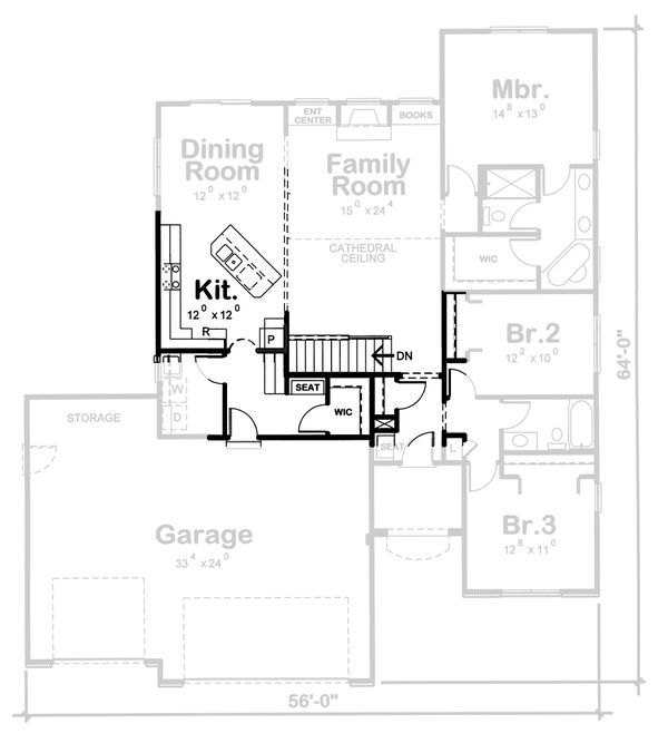 Traditional Floor Plan - Other Floor Plan #20-1771