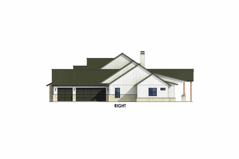 Architectural House Design - Exterior - Other Elevation 1 for Farmhouse House Plan #1096-39 - 4 bed, 4.5 bath