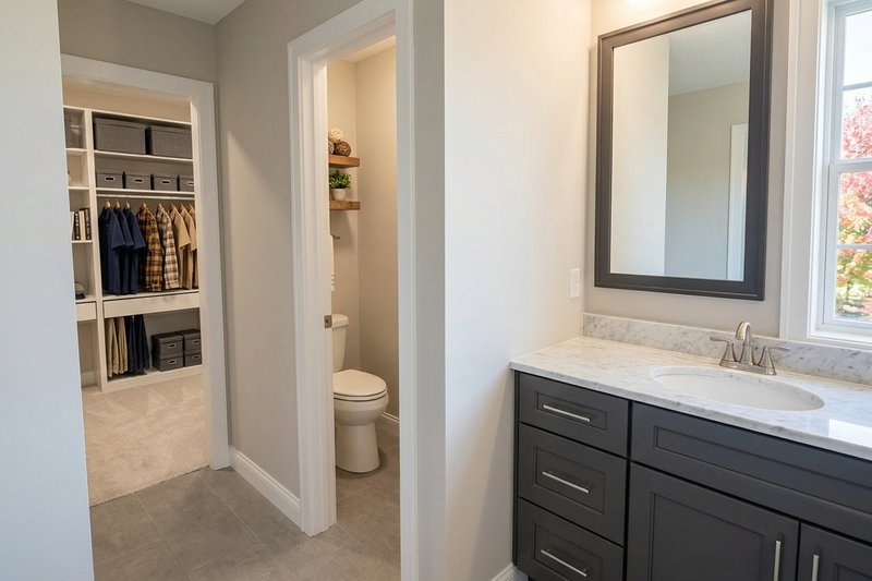 Home Plan - Interior - Master Bathroom 1 for Farmhouse House Plan #51-1539 - 3 bed, 2.5 bath