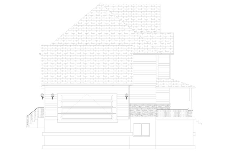 Architectural House Design - Exterior - Other Elevation 1 for Farmhouse House Plan #1060-140 - 5 bed, 2.5 bath