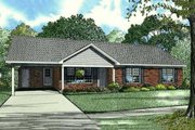 Southern Style House Plan - 3 Beds 2 Baths 1166 Sq/Ft Plan #17-2353 