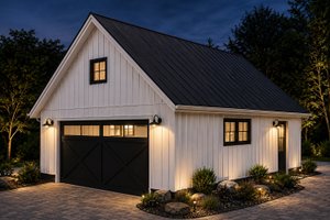 Architectural House Design - Exterior - Front Elevation for Farmhouse House Plan #895-175, 0 bath