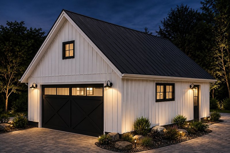 Architectural House Design - Exterior - Front Elevation 2 for Farmhouse House Plan #895-175, 0 bath