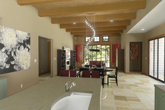 Interior - Family Room for Country House Plan #1126-3 - 3 bed, 3 bath