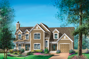 Country Style House Plan - 3 Beds 2 Baths 2119 Sq/Ft Plan #25-4672 