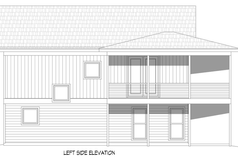 Home Plan - Exterior - Other Elevation for Beach House Plan #932-721 - 1 bed, 2 bath