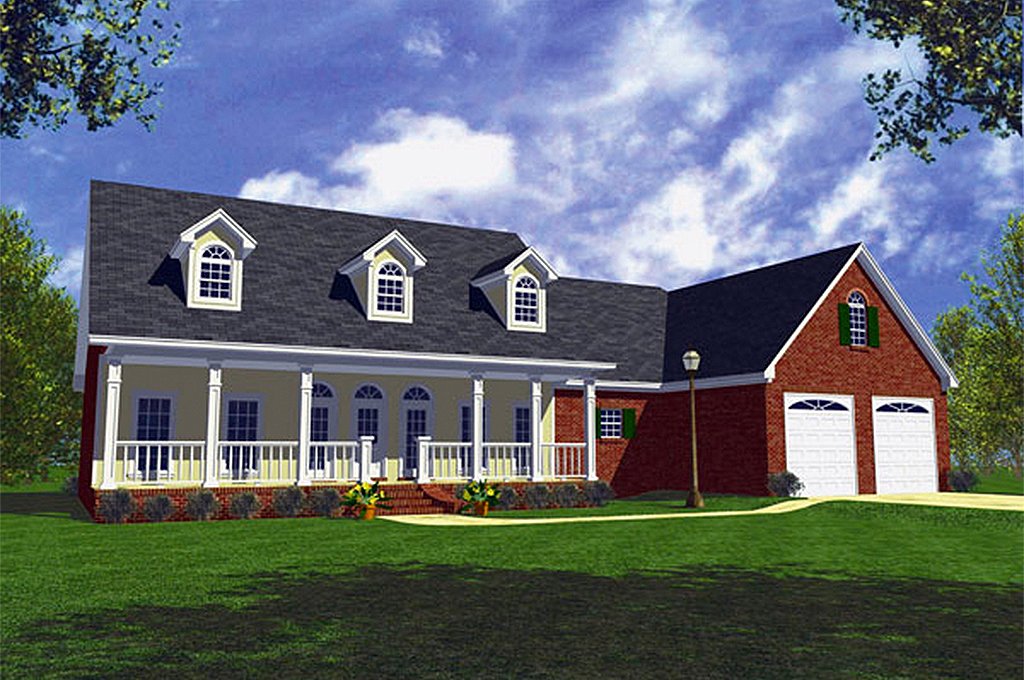 Country Style House Plan 3 Beds 2 5 Baths 1800 Sq Ft 