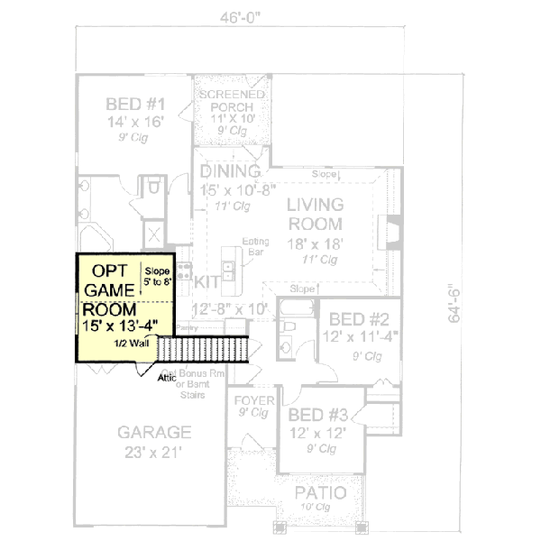 Home Plan - Craftsman Floor Plan - Other Floor Plan #20-1533