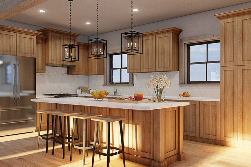 Architectural House Design - Interior - Kitchen for Cottage House Plan #923-322 - 3 bed, 3 bath