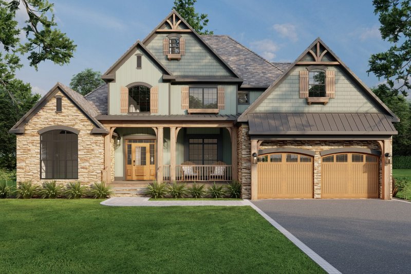 Dream House Plan - Traditional Exterior - Front Elevation Plan #17-2881
