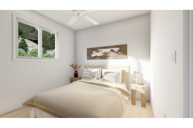 Home Plan - Interior - Bedroom 1 for Craftsman House Plan #126-224 - 3 bed, 2 bath