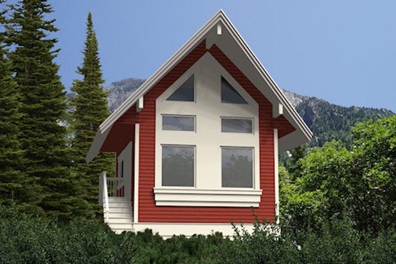 Dream House Plan - Cabin Exterior - Front Elevation Plan #118-116