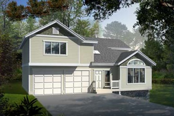 Exterior - Front Elevation for Traditional House Plan #100-416 - 3 bed, 2.5 bath