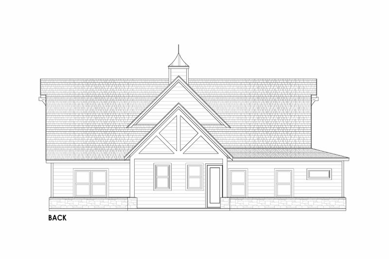 Dream House Plan - Exterior - Rear Elevation 1 for Barndominium House Plan #1096-100 - 4 bed, 3 bath
