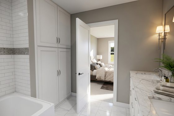 Interior - Master Bathroom 1 for Farmhouse House Plan #51-1526 - 4 bed, 2.5 bath