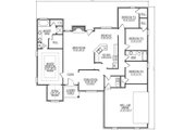 Ranch Style House Plan - 4 Beds 2 Baths 2040 Sq/Ft Plan #412-130 