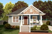 Cottage Style House Plan - 3 Beds 2 Baths 1092 Sq/Ft Plan #79-115 Exterior 