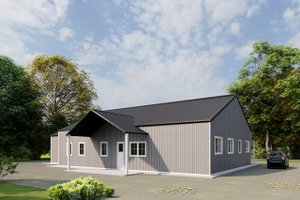 Exterior - Other Elevation 3 for Barndominium House Plan #1107-5 - 4 bed, 3 bath