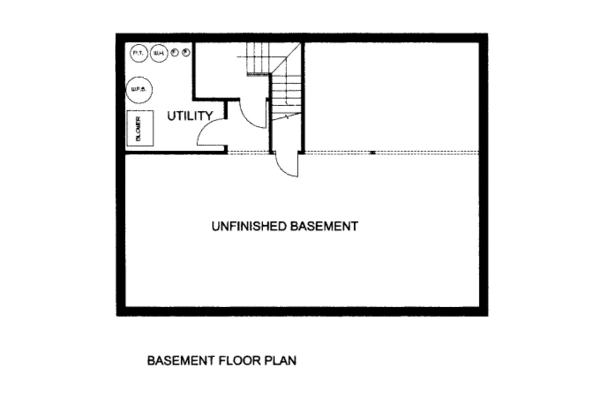 Bungalow Floor Plan - Lower Floor Plan #117-611