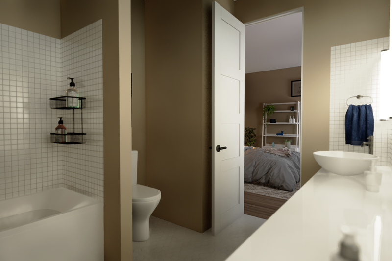 Architectural House Design - Interior - Bathroom for Prairie House Plan #48-1069 - 4 bed, 3.5 bath