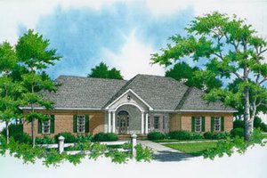 Ranch Exterior - Front Elevation Plan #21-103