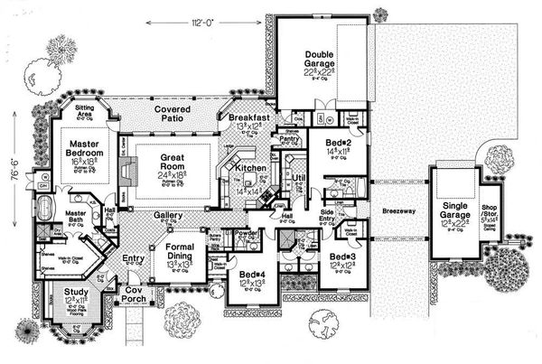 Dream House Plan - European Floor Plan - Main Floor Plan #310-331