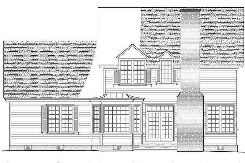 House Blueprint - Photo 3 for Traditional House Plan #137-290 - 4 bed, 3.5 bath