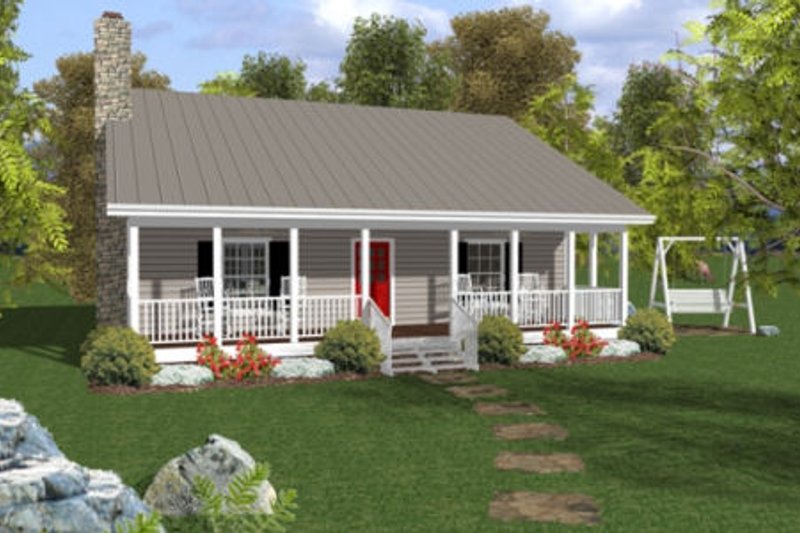 Architectural House Design - Cottage Exterior - Front Elevation Plan #56-547