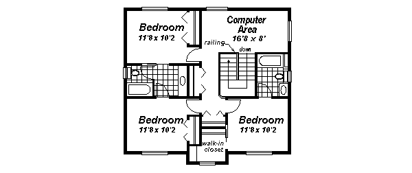 Home Plan - Farmhouse Floor Plan - Upper Floor Plan #18-290