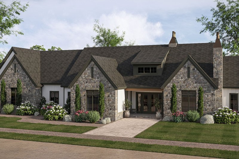 Home Plan - Exterior - Other Elevation 1 for Cottage House Plan #455-799 - 4 bed, 4 bath