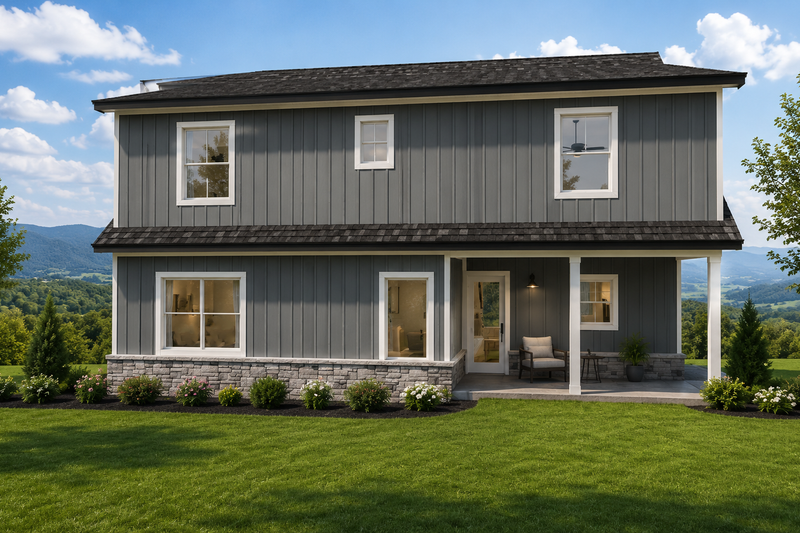 Architectural House Design - Exterior - Rear Elevation for Traditional House Plan #1116-47 - 3 bed, 2.5 bath