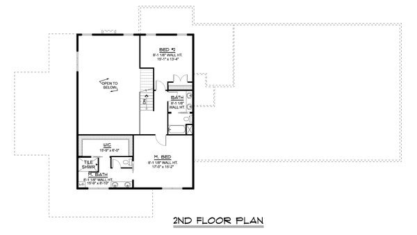 House Plan Design - Farmhouse Floor Plan - Upper Floor Plan #1064-170