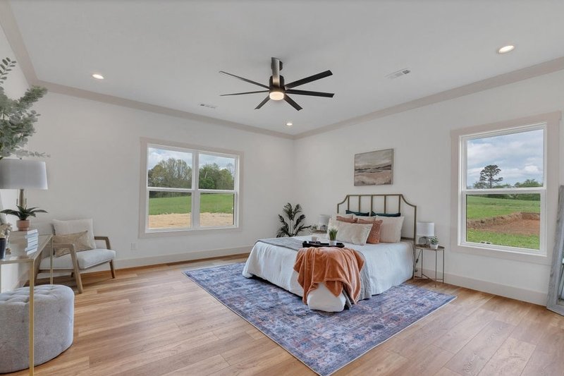 House Plan Design - Interior - Master Bedroom for Ranch House Plan #123-120 - 3 bed, 2.5 bath