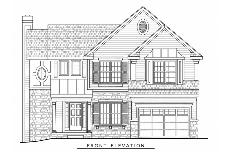 Dream House Plan - Exterior - Front Elevation 4 for Country House Plan #20-2042 - 4 bed, 2.5 bath