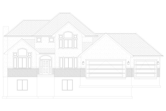 Exterior - Front Elevation 5 for Traditional House Plan #1060-346 - 3 bed, 2.5 bath