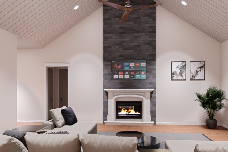 House Design - Interior - Family Room 1 for Country House Plan #932-1207 - 3 bed, 2.5 bath