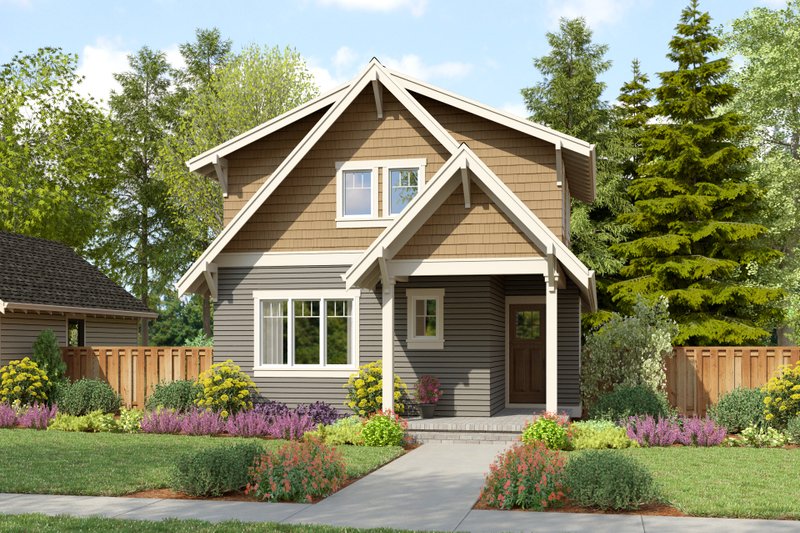 Home Plan - Cottage Exterior - Front Elevation Plan #48-1143