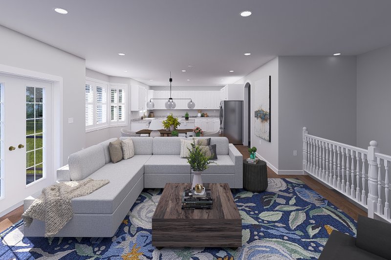 Home Plan - Interior - Family Room for Country House Plan #1060-349 - 3 bed, 2.5 bath