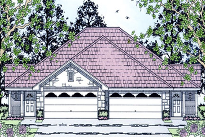 Home Plan - Country Exterior - Front Elevation Plan #42-379
