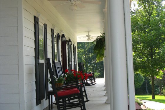 Exterior - Covered Porch 1 for Country House Plan #44-155 - 3 bed, 2.5 bath