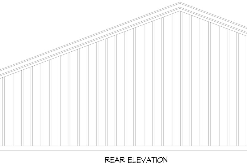 Dream House Plan - Exterior - Rear Elevation for Contemporary House Plan #932-1011, 0 bath