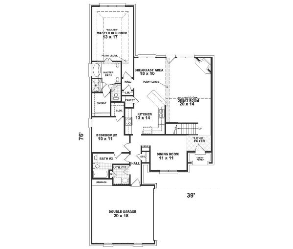 European Floor Plan - Main Floor Plan #81-269