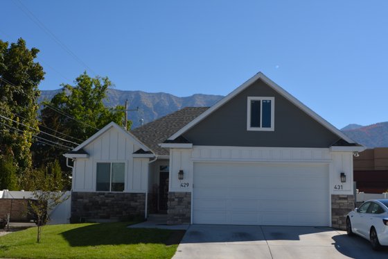 Exterior - Front Elevation 3 for Ranch House Plan #1060-42 - 3 bed, 2 bath