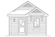 Cottage Style House Plan - 1 Beds 1 Baths 403 Sq/Ft Plan #22-609 