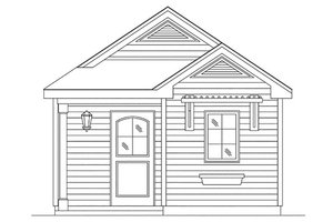 Exterior - Front Elevation 3 for Cottage House Plan #22-609 - 1 bed, 1 bath