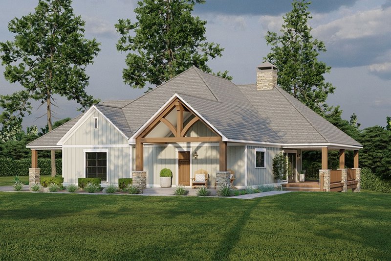 Home Plan - Exterior - Front Elevation 5 for Craftsman House Plan #923-305 - 2 bed, 2 bath