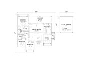 European Style House Plan - 3 Beds 2 Baths 1939 Sq/Ft Plan #472-447 
