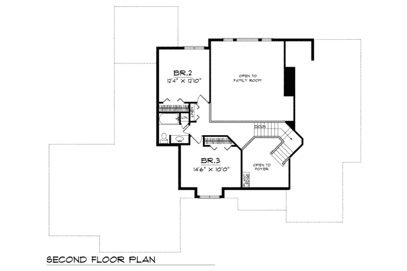 House Plan Design - Floor Plan - Upper Floor for Traditional House Plan #70-424 - 3 bed, 2.5 bath