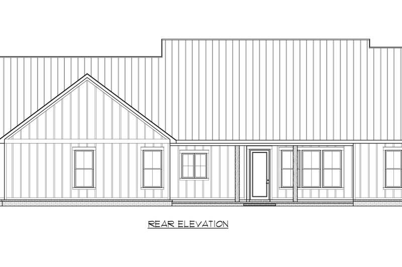 Architectural House Design - Exterior - Rear Elevation for Farmhouse House Plan #1074-112 - 3 bed, 2.5 bath